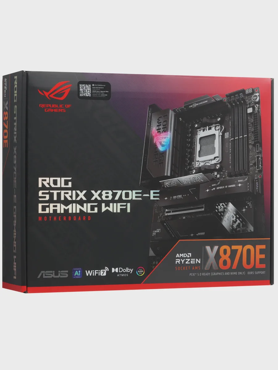 Материнская плата ASUS ROG STRIX X870E-E GAMING WIFI, AM5, Standard-ATX — фото 11 из 11