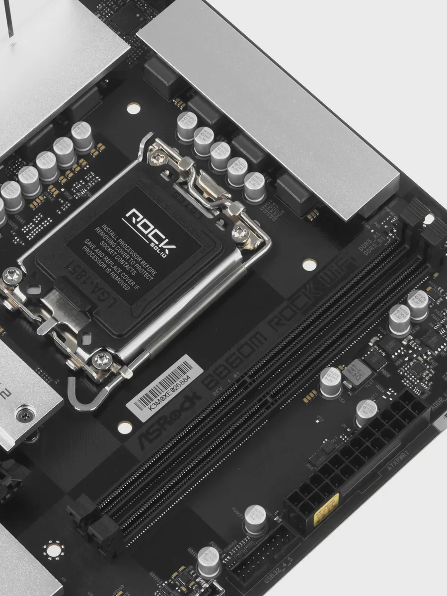 Материнская плата ASRock B860M Rock WiFi, LGA 1851, Micro-ATX — фото 6 из 11