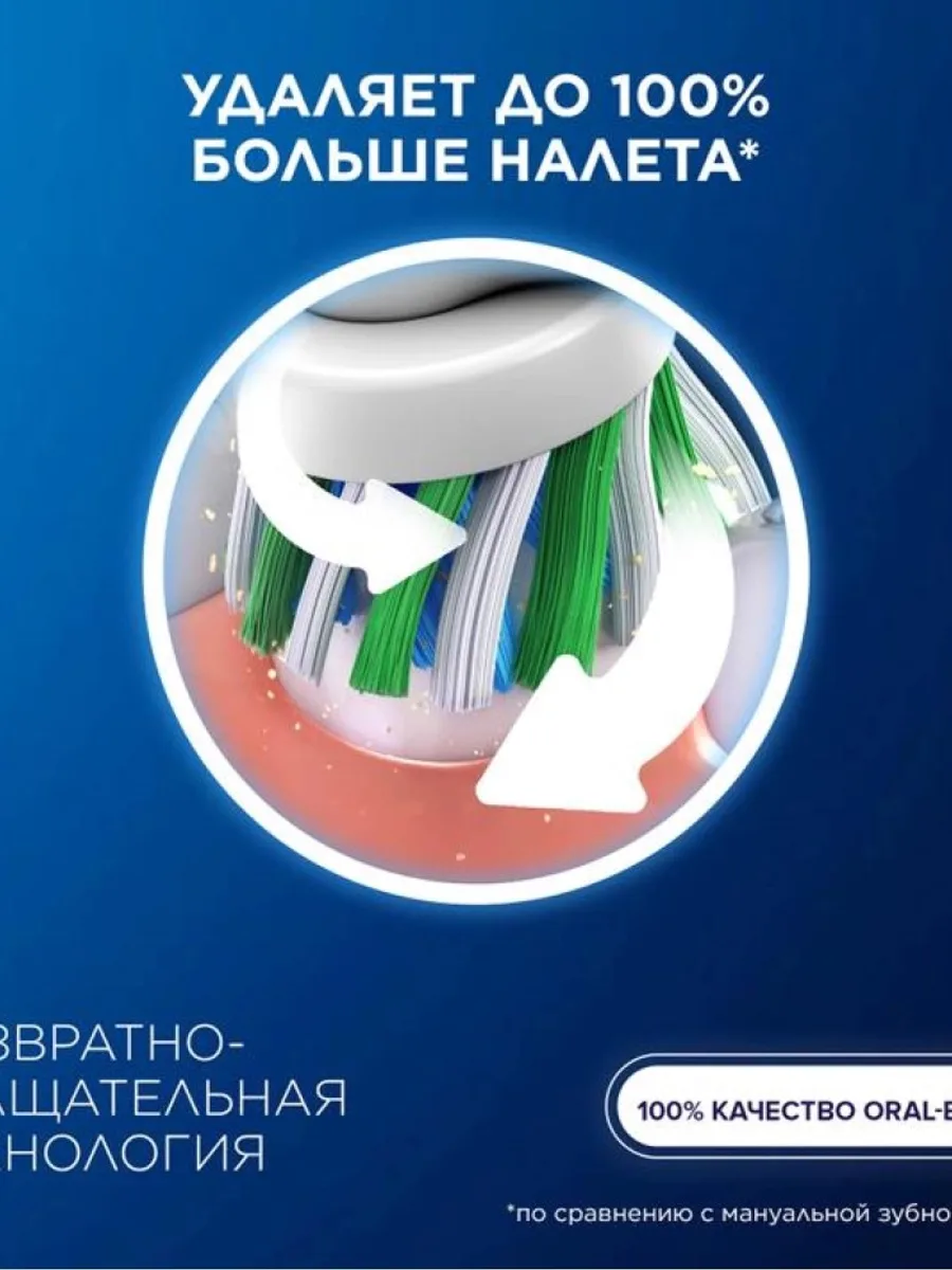 Набор сменных насадок ORAL-B Pro EB50RX-10 CrossAction — фото 10 из 11