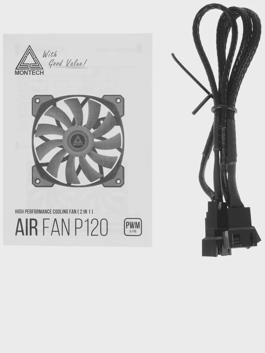 Комплект вентиляторов Montech AIR FAN P120, 120 x 120 мм — фото 8 из 10
